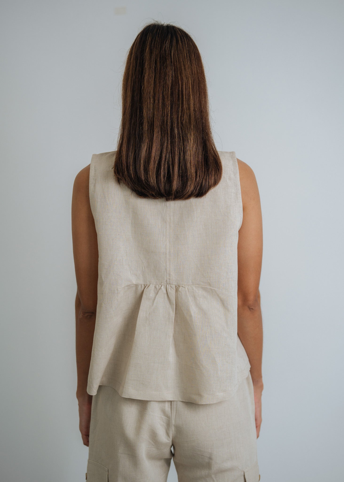 Go Getter Linen Tank Top - Linen