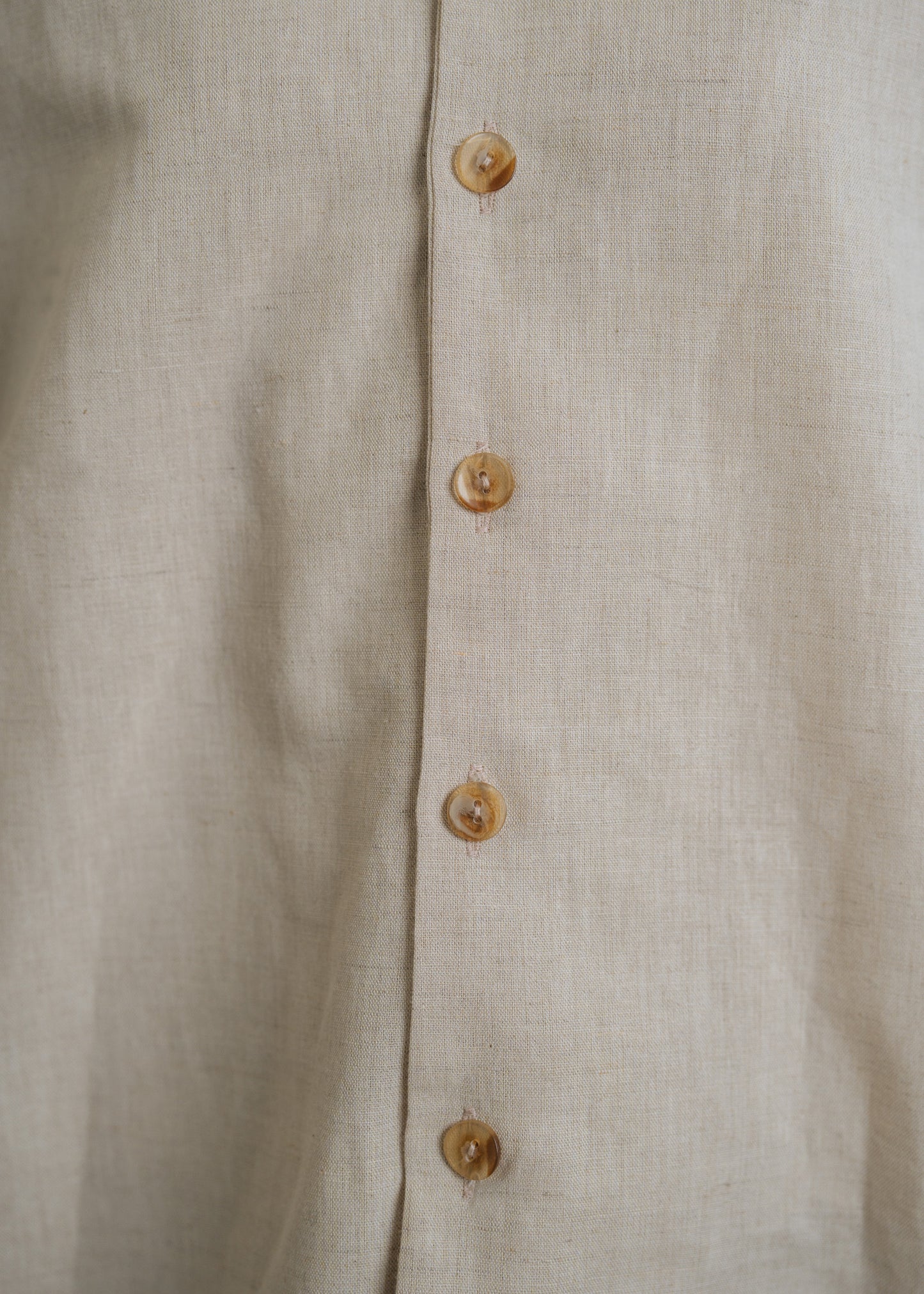 Go Getter Open Collar Shirt - Linen