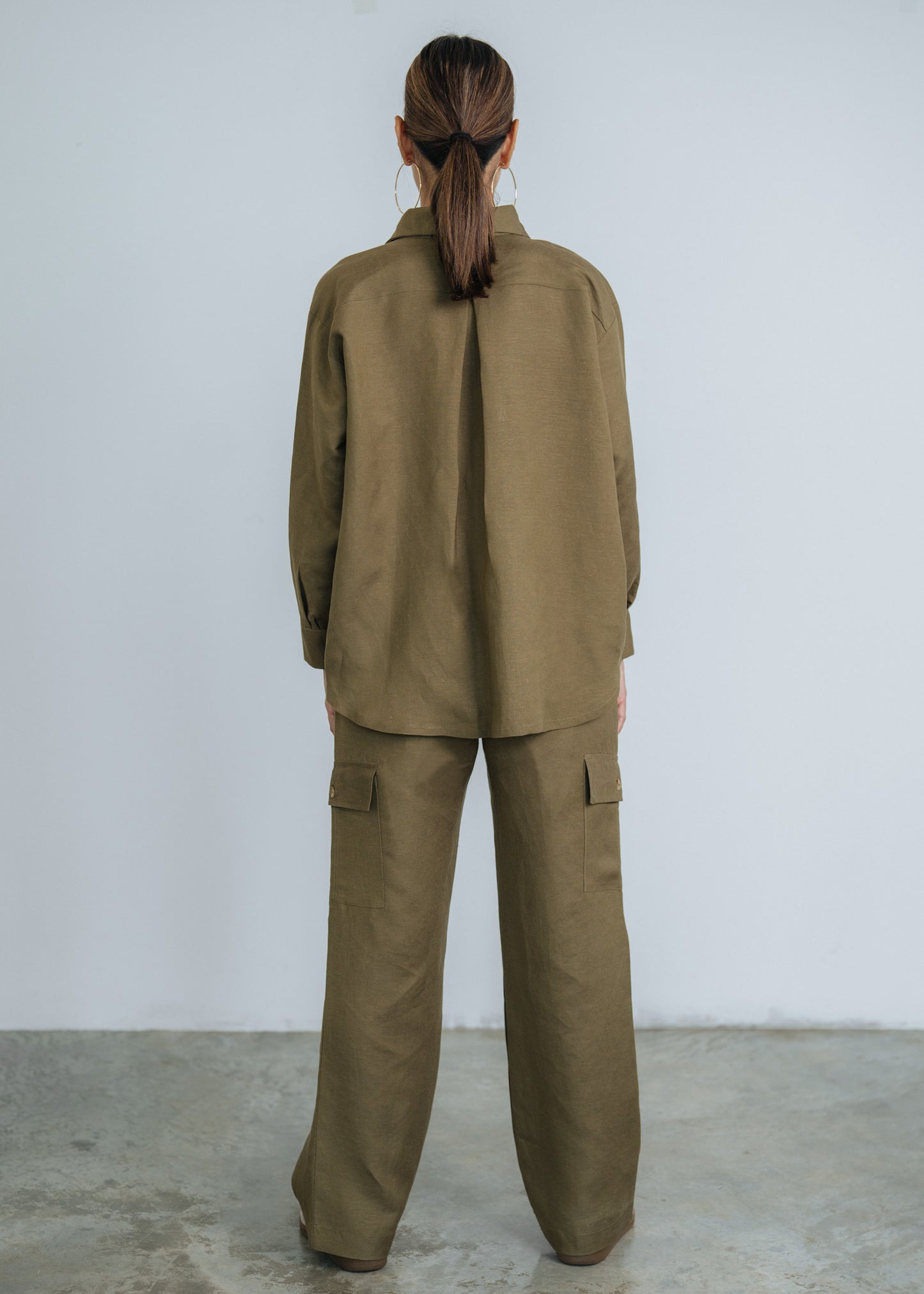 Go Getter Linen Shirt - Green