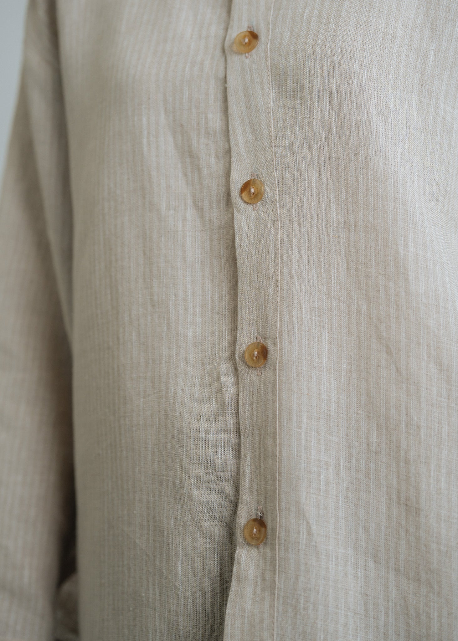 Go Getter Linen Shirt - Stripe Linen