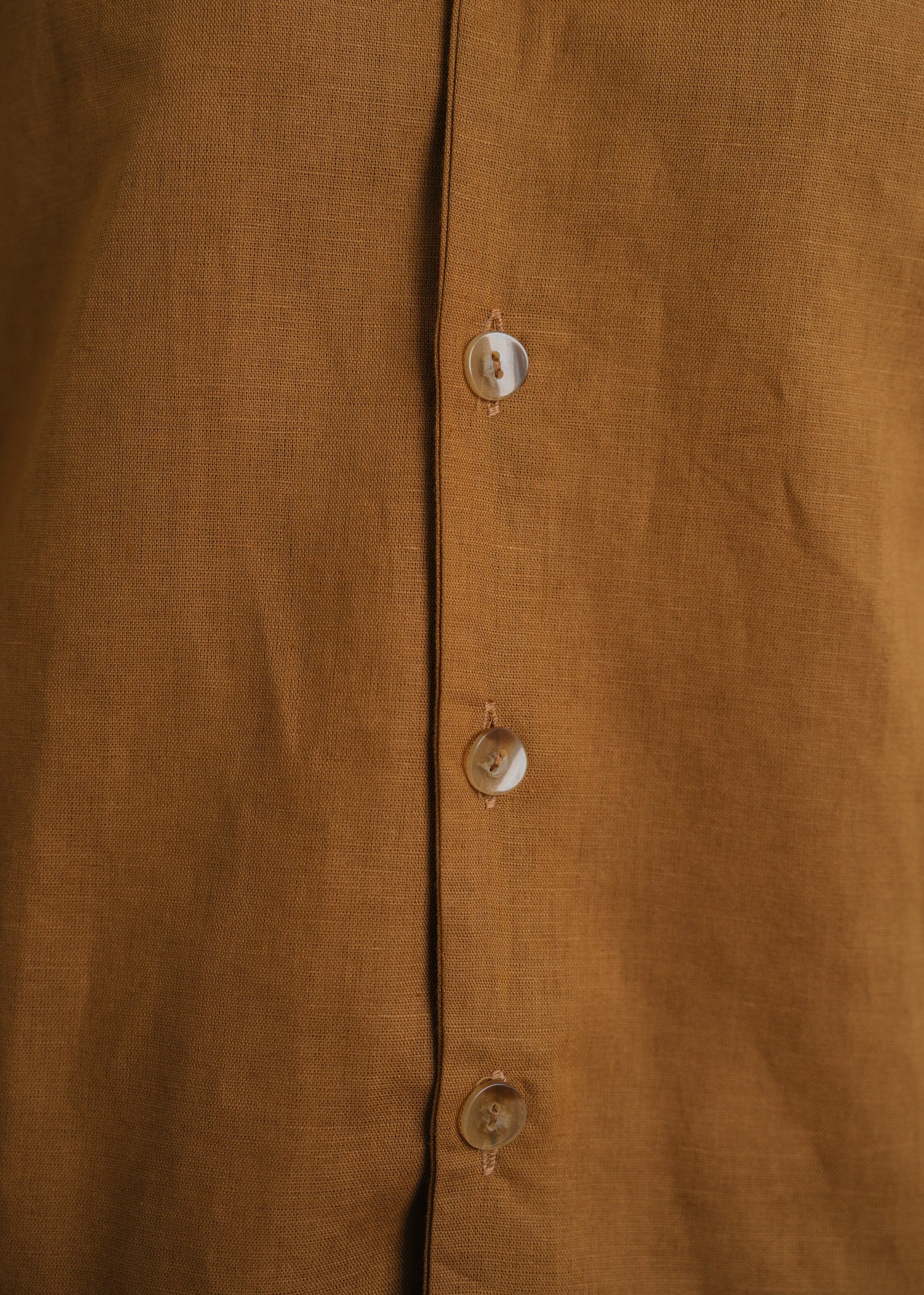 Go Getter Open Collar Shirt - Mustard