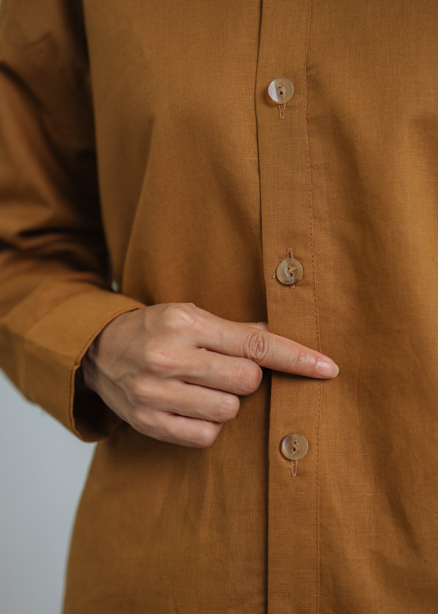 Go Getter Linen Shirt - Mustard