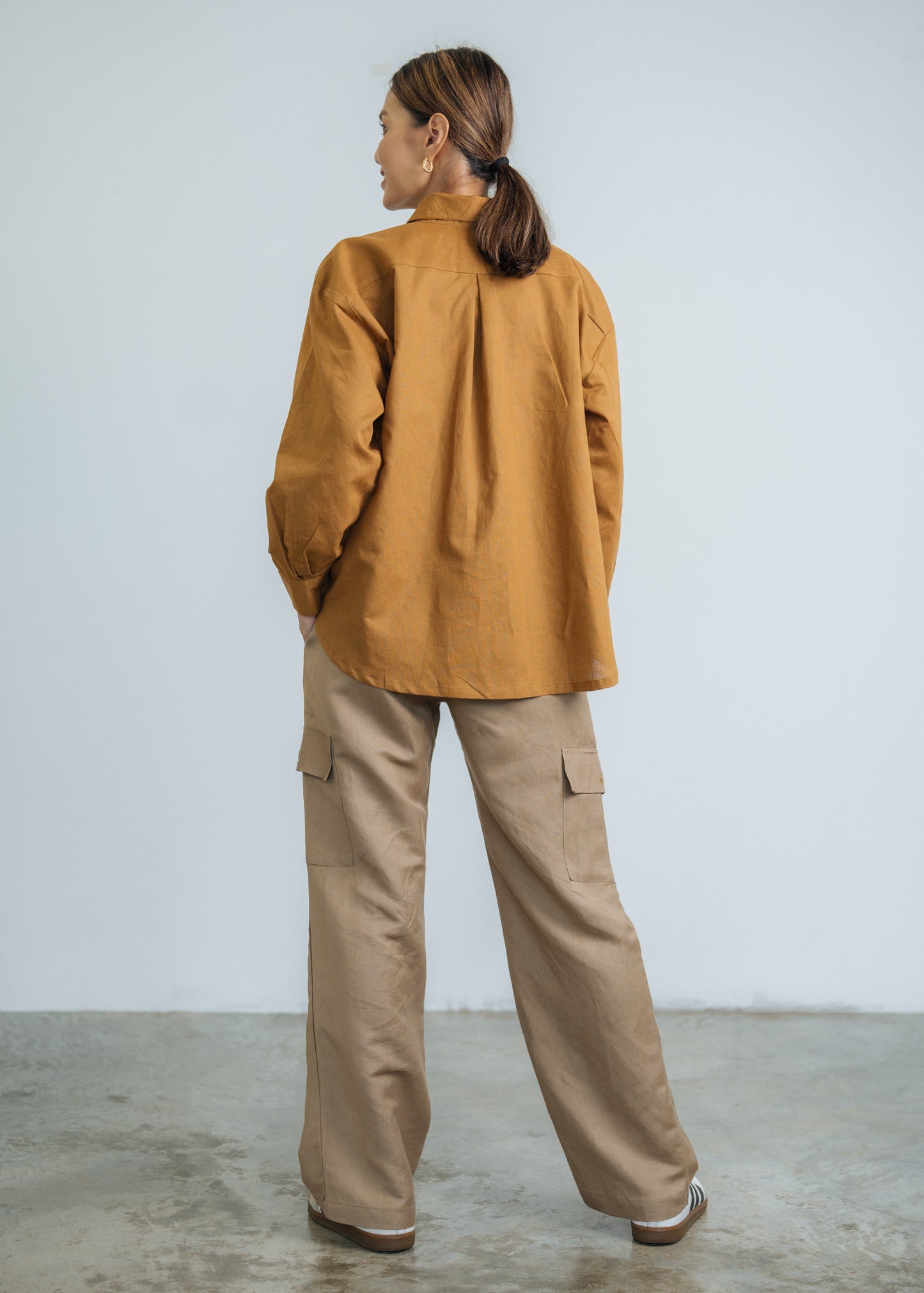 Go Getter Linen Shirt - Mustard