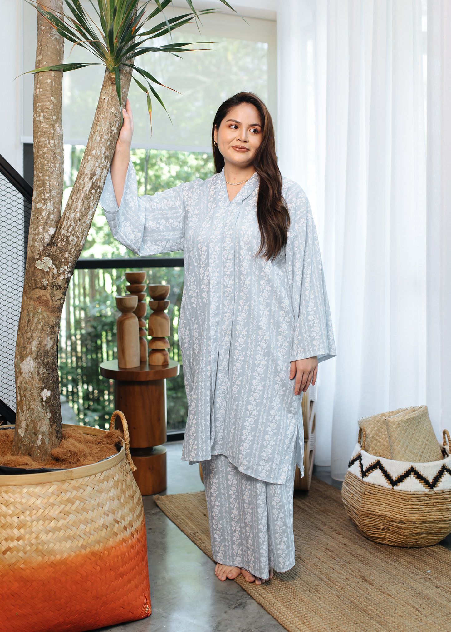 Kaseh Women Kebarung - Soft Blue