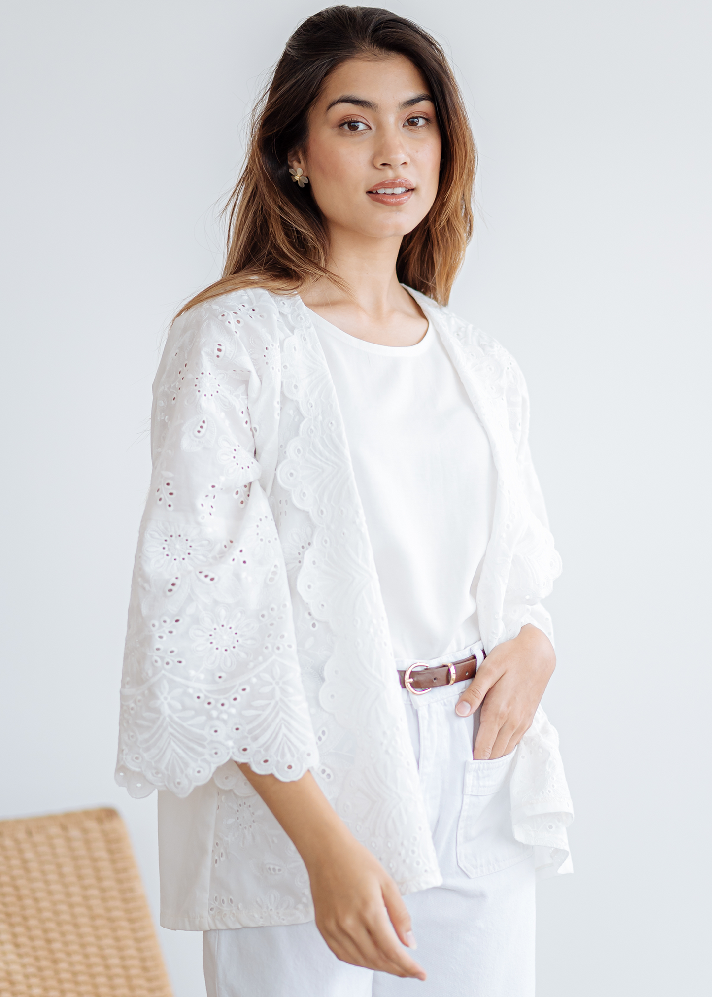 SANTAI IN EYELET LACE