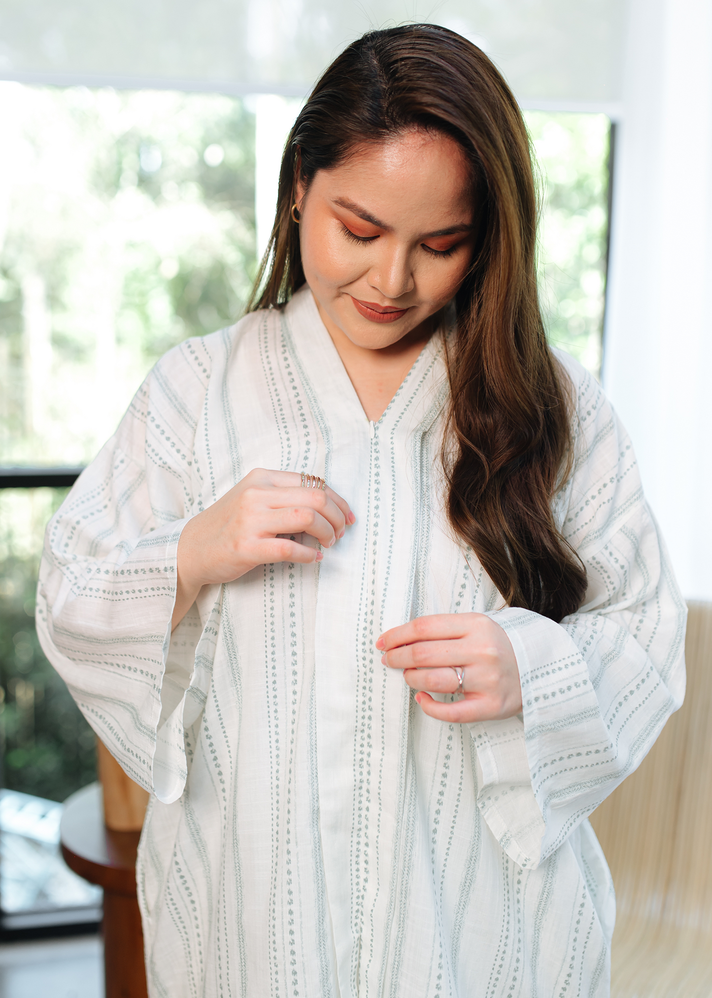 Kaseh Women Kebarung - Sage White