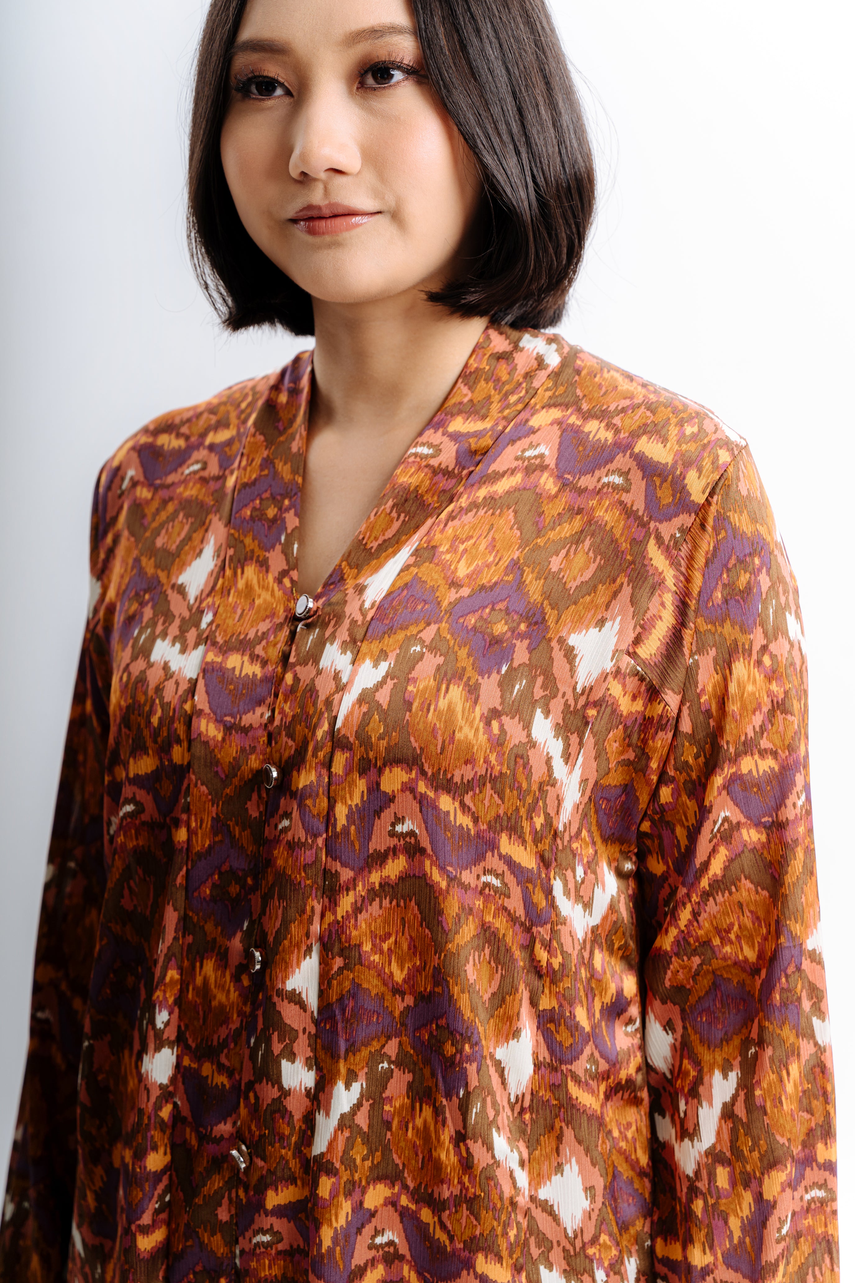 Lembayung Kebarung Set - Printed Red