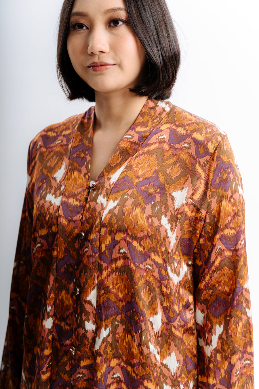 Lembayung Kebarung Set - Printed Red