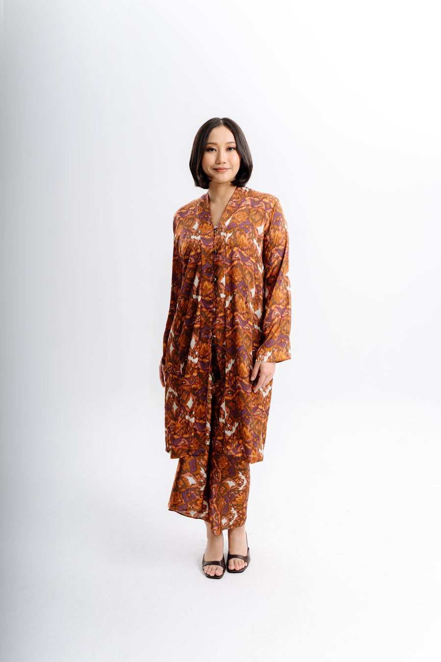 Lembayung Kebarung Set - Printed Red